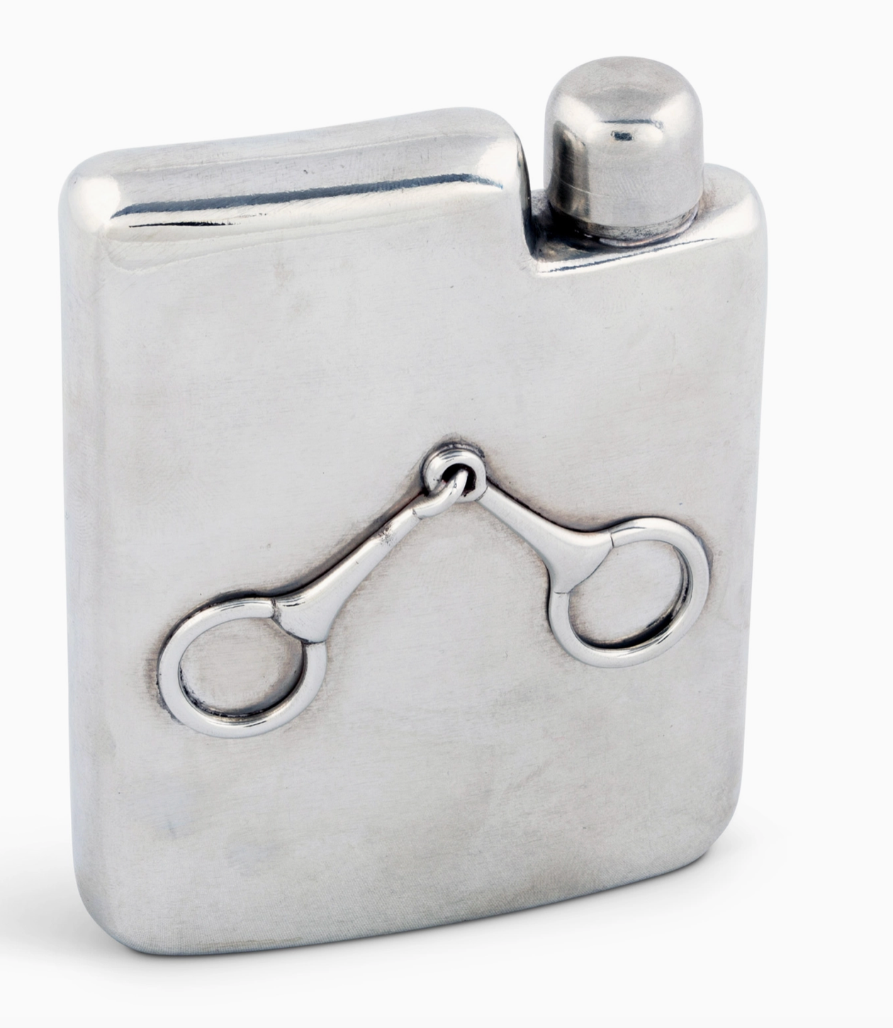 Equestrian Pewter Flask