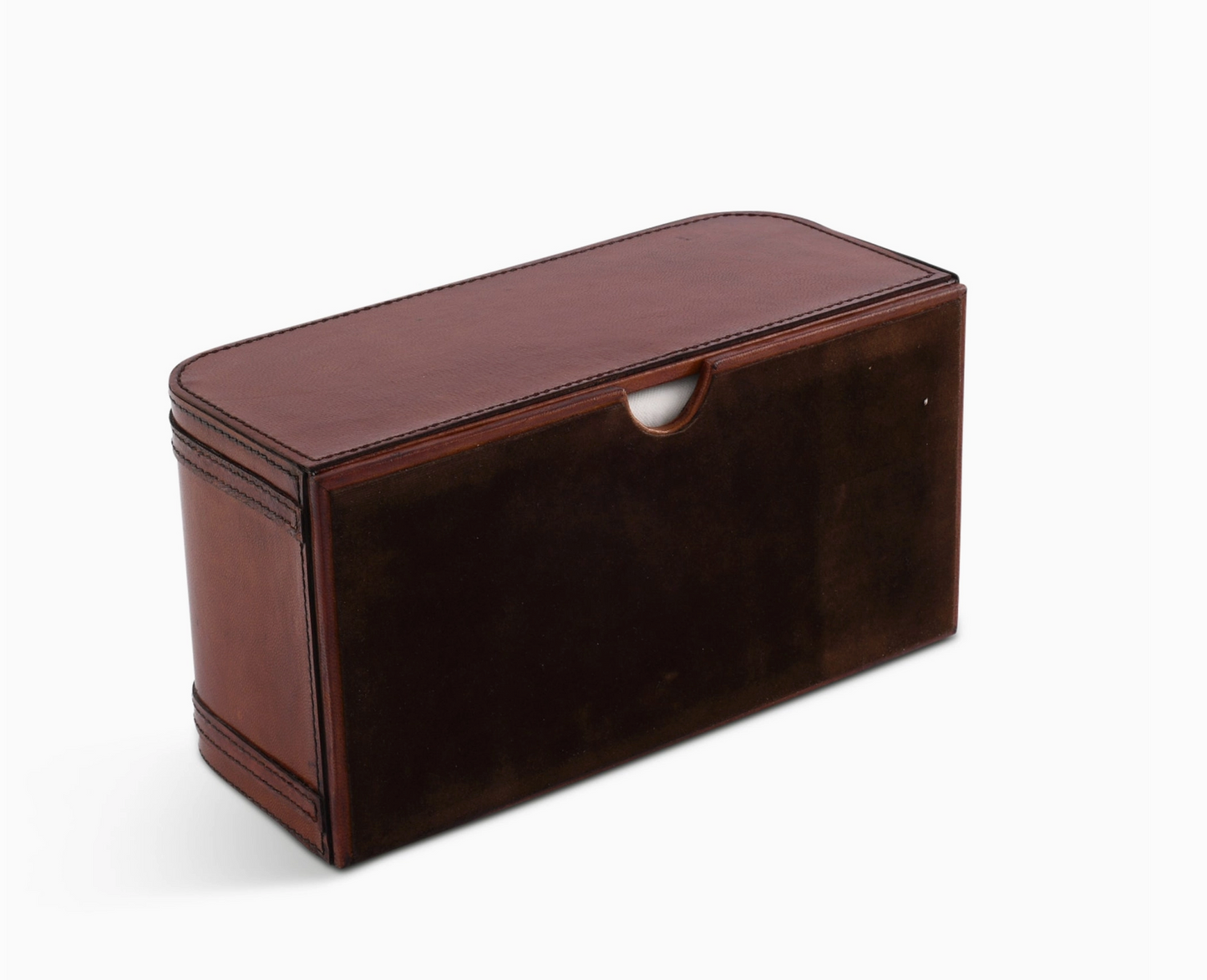 Premium Genuine Leather Bit Tissue Box