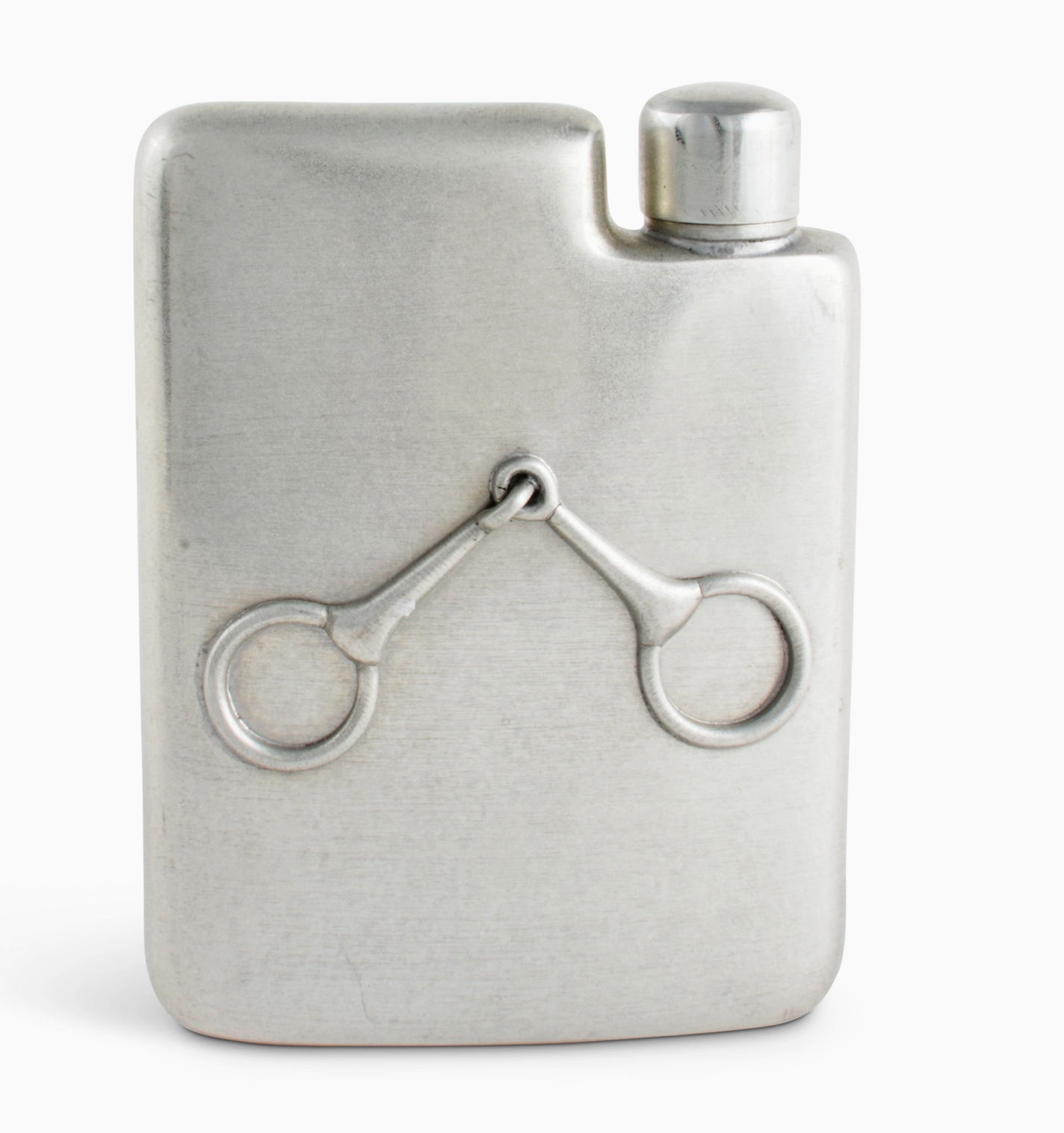 Equestrian Pewter Flask