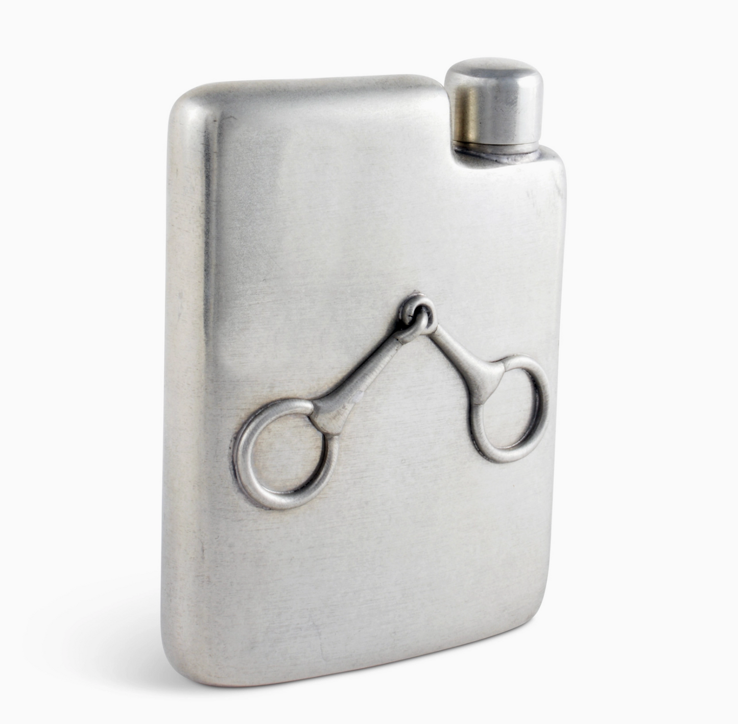 Equestrian Pewter Flask
